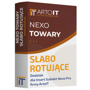 Pudełko programu Towary nierotujące - Subiekt nexo PRO